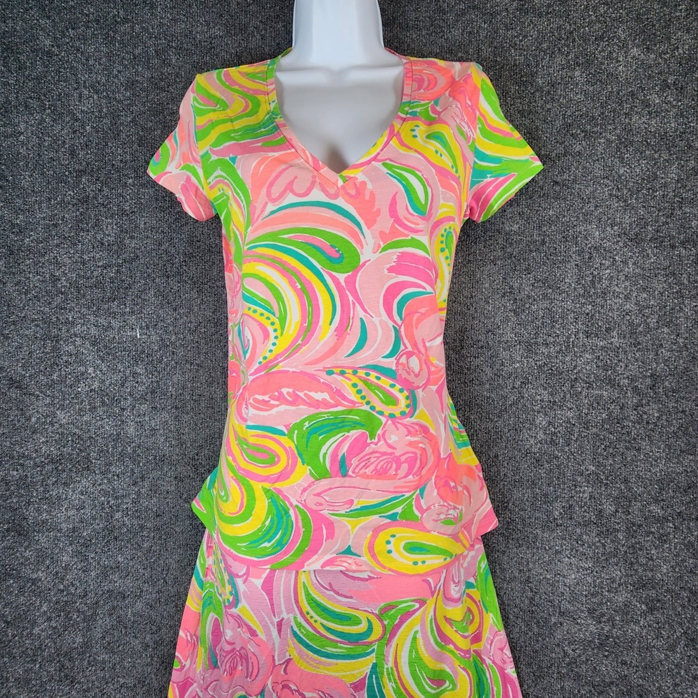 Lilly Pulitzer Women Resort Tropical Coastal‎ Vacation Skirt Set Size M